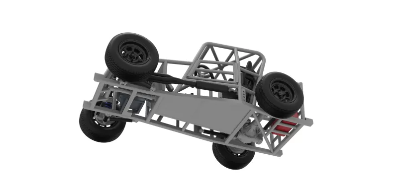 Dwarf car Base Version 2 Scale 1:25 - Model preview 3