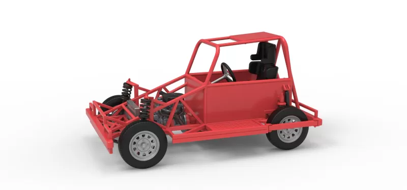 New Zealand Ministock car Base Version 3 Scale 1:25 - Model preview 1