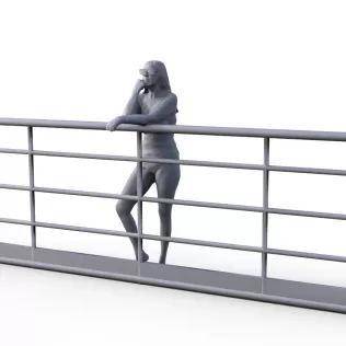 Woman figure for ship model