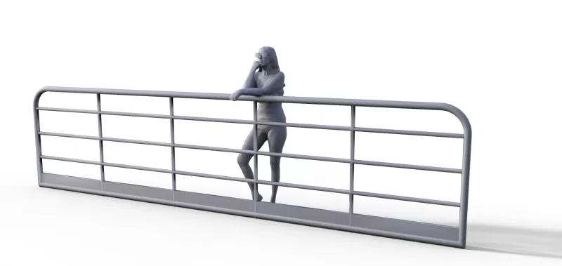Woman figure for ship model - Model preview 1