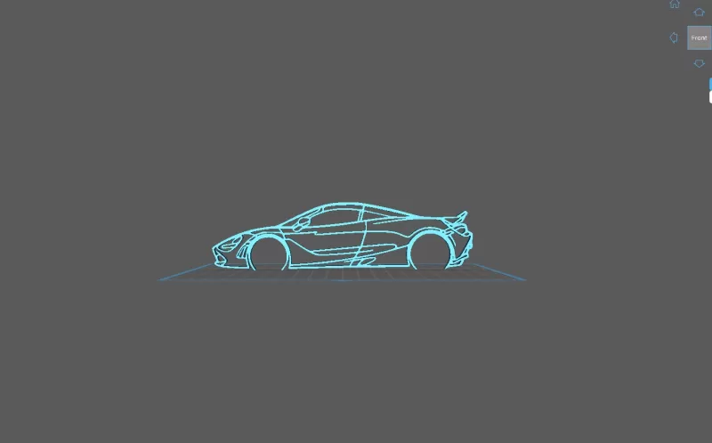Mclaren - 720s Wall Art - Model preview 2