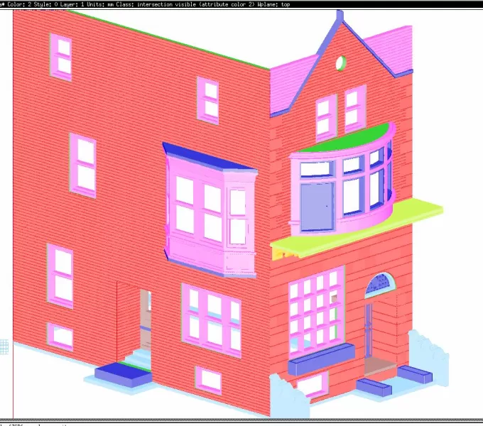 1:87 / H0 - Stadtvilla - Haus mit Erker - Komplettbausatz - Model preview 1