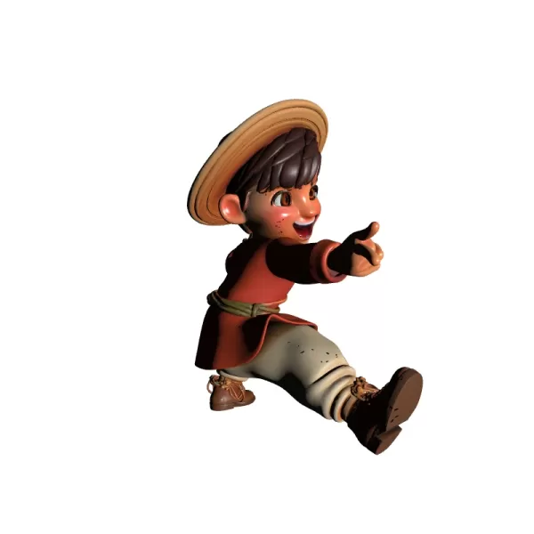 Desi Boy Dancing 3D Model - Model preview 4