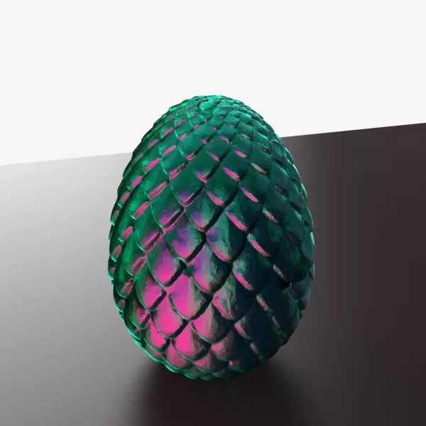 Dragon Egg Box, Easter Egg, Fascinating Dragon 3D Egg, Mystery - Model preview 2