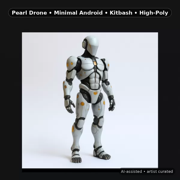 Mecha Heroes Pack – 9 High-Poly Kitbash Characters - Model preview 14