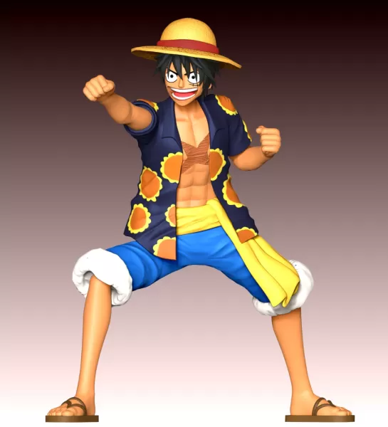 Monkey D Luffy Fan Art - Model preview 3