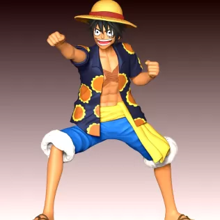 Monkey D Luffy Fan Art - Model thumbnail 3