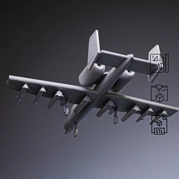 A-10 Warthog Attack Aircraft #RoZ - Model preview 1