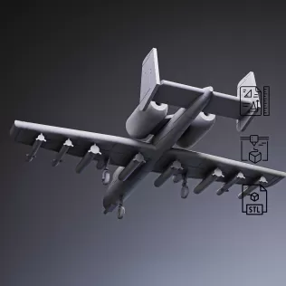 A-10 Warthog Attack Aircraft #RoZ - Model thumbnail 1