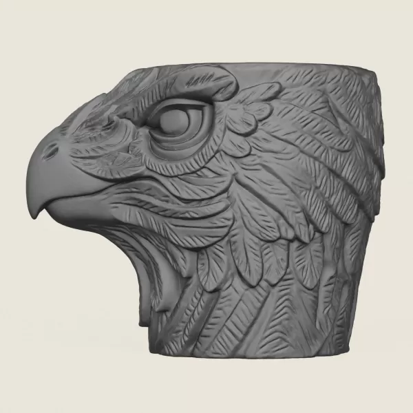 Griffin Head Planter - Model preview 4