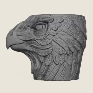 Griffin Head Planter - Model thumbnail 4