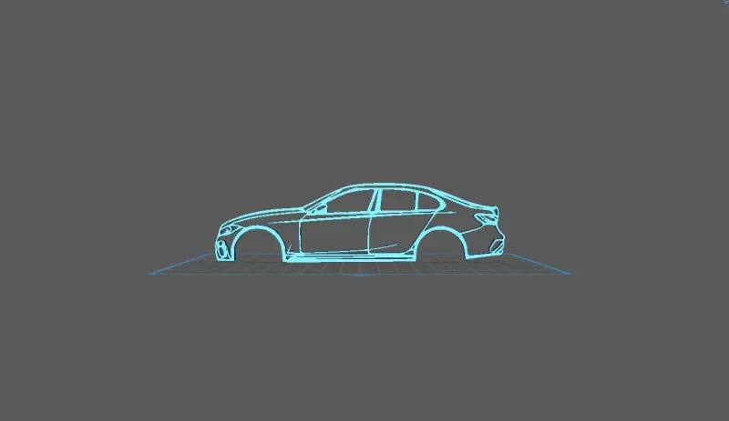 BMW - M340i Wall Art - Model preview 1