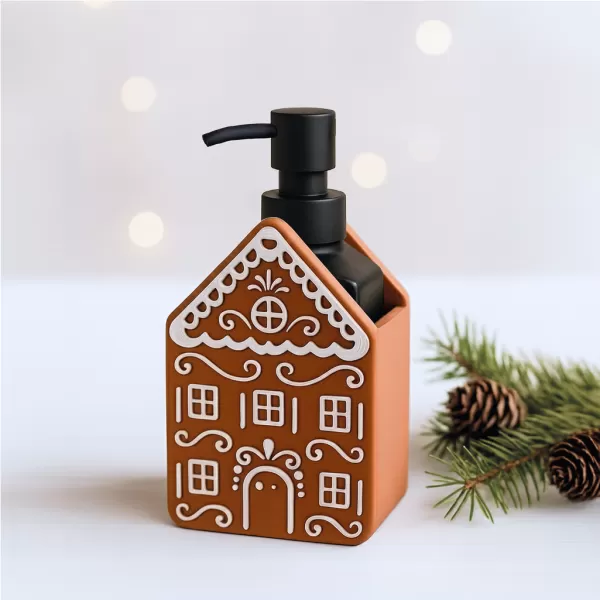 Gingerbread House Soap Holder & Treat Box | Christmas Sink Decor - Model preview 6
