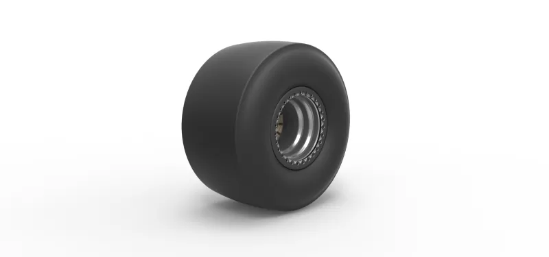 Rear wheel of Top fuel dragster Scale 1:25 - Model preview 2