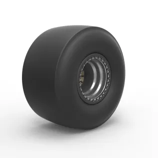 Rear wheel of Top fuel dragster Scale 1:25 - Model thumbnail 2