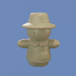 Chibi Scarecrow 3D Printed Mold (STL) - Model thumbnail 2