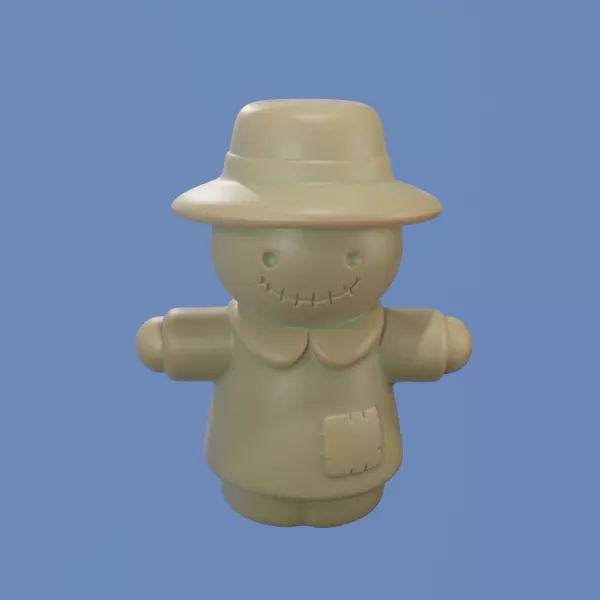 Chibi Scarecrow 3D Printed Mold (STL) - Model preview 2