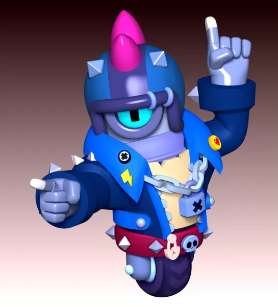 Stu - Brawl Stars - Model preview 9