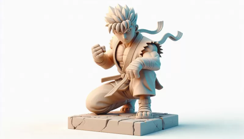 Street Fighter Boy 3D Model - Model preview 1