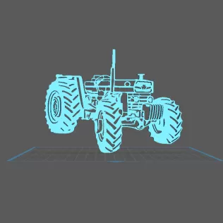 Tractor - Massey Ferguson 188 Wall Art