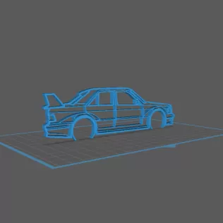 Mercedes - 190 Evo Wall Art