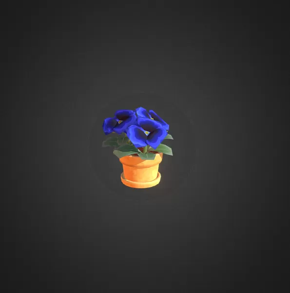 BROKEN Animal Crossing Winter Flowers - Model preview 1