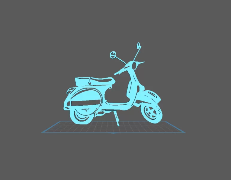 Vespa Wall Art - Model preview 2