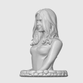 Jessica Alba 3D Bust - Model thumbnail 5