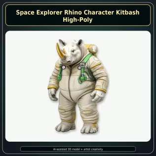 Anthro Animal Character Collection – Adventure Mascot Kitbash - Model thumbnail 12
