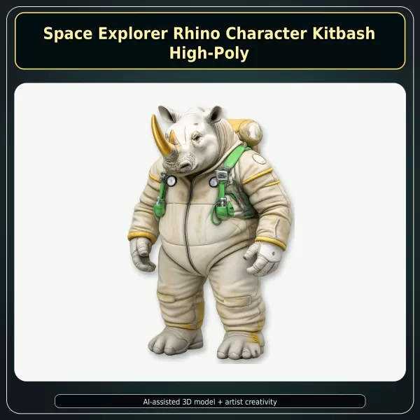 Anthro Animal Character Collection – Adventure Mascot Kitbash - Model preview 12