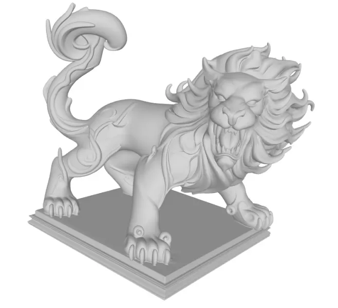 stylized lion - Model preview 1