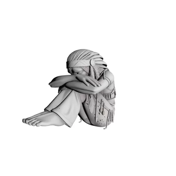 Apache Warrior Man 3D Model - Model preview 4