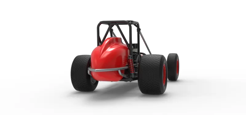 Dirt Silver Crown Champ car Base Scale 1:25 - Model preview 19