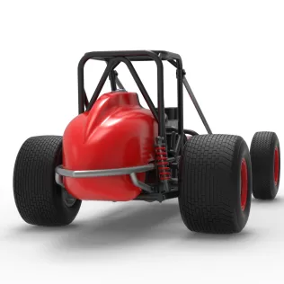 Dirt Silver Crown Champ car Base Scale 1:25 - Model thumbnail 19