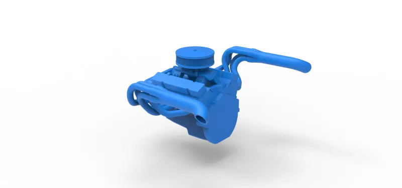 Engine of New Zealand Vintage Stock car Scale 1:25 - Model preview 10