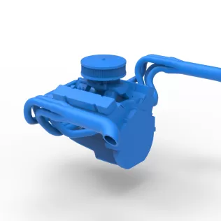 Engine of New Zealand Vintage Stock car Scale 1:25 - Model thumbnail 10