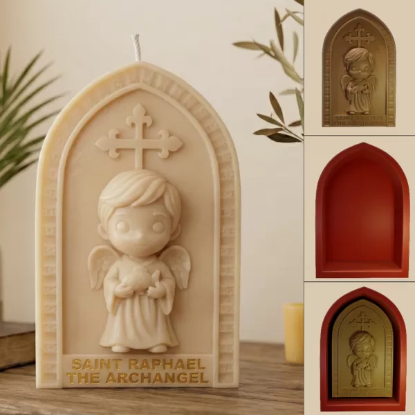 Saint Raphael the Archangel - 3D PRINTABLE MODEL - Model preview 1