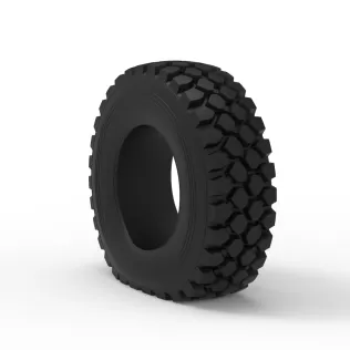 Offroad tire 75 deflated Scale 1:25 - Model thumbnail 7