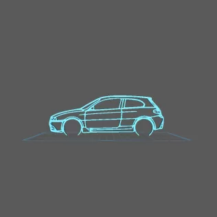 Alfa Romeo - 147 GTA Wall Art