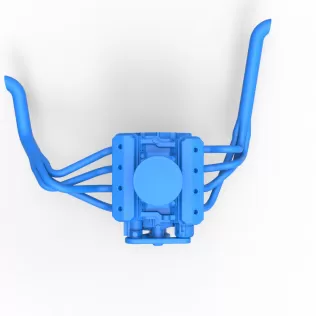 Engine of Vintage Asphalt Modified stock car Scale 1:25 - Model thumbnail 7