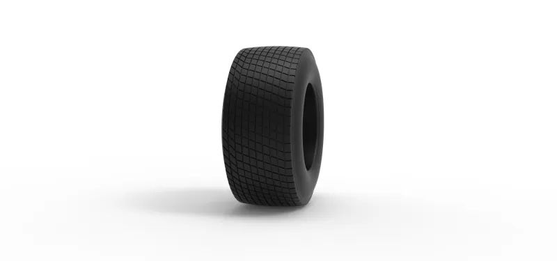 Rear tire of Vintage Champ car Scale 1:25 - Model preview 3