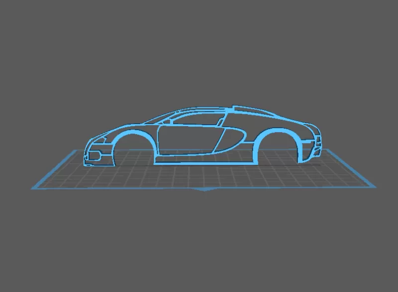 Bugatti - Veyron Wall Art - Model preview 1