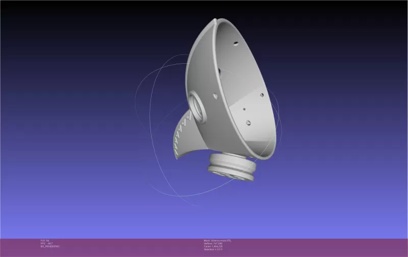 Chainsaw Man Violence Fiend Mask - Model preview 4