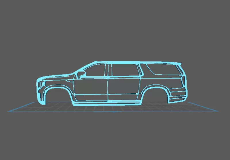 Cadillac - Escalade Wall Art - Model preview 1