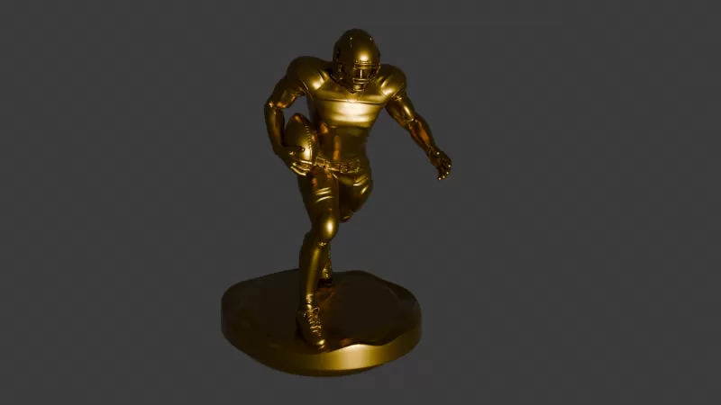 PACK OF 4 POSITIONS - 3D AMERICAN SOCCER PLAYERS - Model preview 4