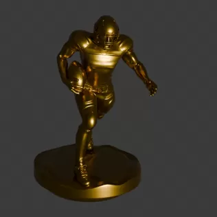 PACK OF 4 POSITIONS - 3D AMERICAN SOCCER PLAYERS - Model thumbnail 4