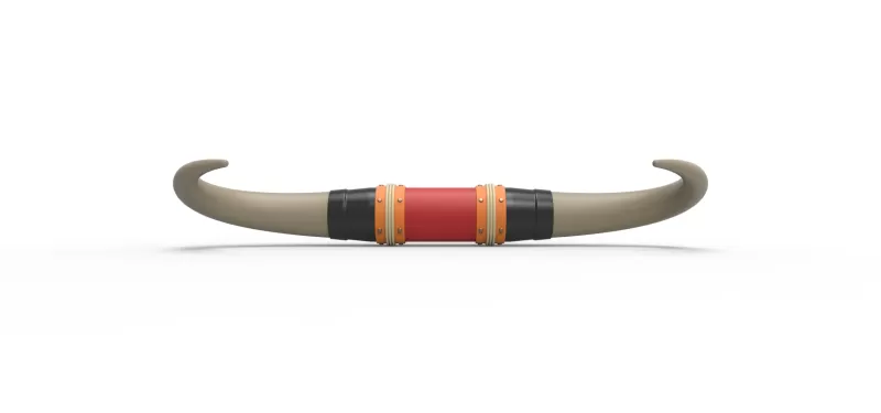 Bull horns for car ot truck Version 4 Scale 1:25 - Model preview 4