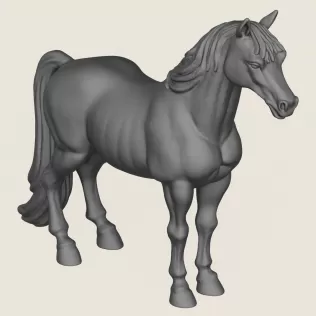 Horse Print Ready 3D Model - Model thumbnail 4