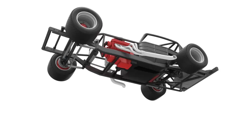 Vintage Asphalt Modified stock car Base V5 Scale 1:25 - Model preview 3