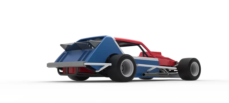 Vintage Asphalt Modified stock car V10 Scale 1:25 - Model preview 19